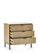 Sansa 3 Drawer Chest - Modern Wood & Metal - Luminex FurnitureChest of drawersSIA001