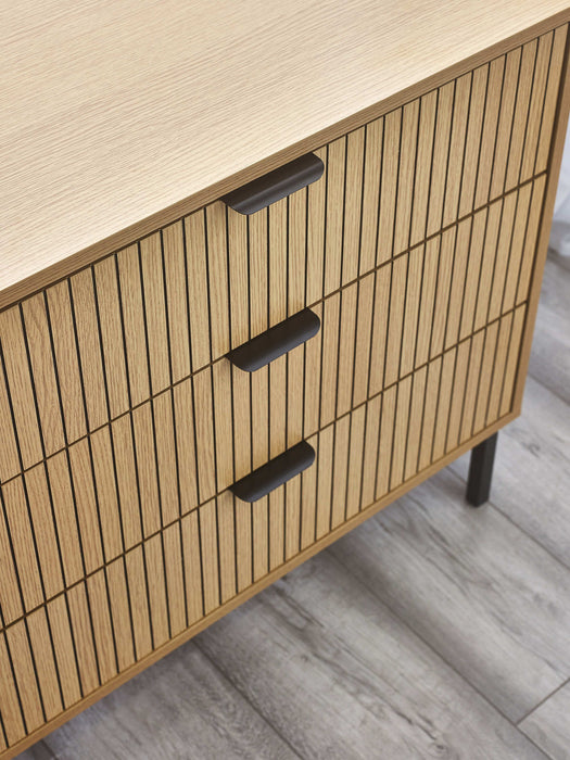 Sansa 3 Drawer Chest - Modern Wood & Metal - Luminex FurnitureChest of drawersSIA001
