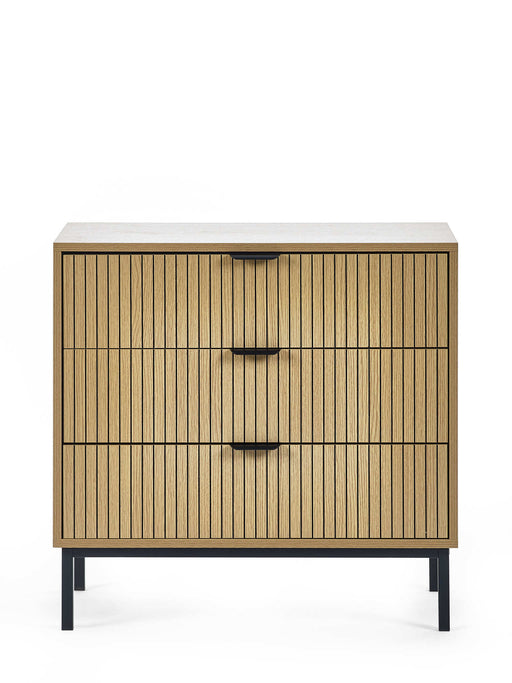 Sansa 3 Drawer Chest - Modern Wood & Metal - Luminex FurnitureChest of drawersSIA001