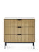 Sansa 3 Drawer Chest - Modern Wood & Metal - Luminex FurnitureChest of drawersSIA001