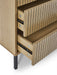 Sansa 3 Drawer Chest - Modern Wood & Metal - Luminex FurnitureChest of drawersSIA001