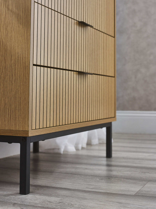 Sansa 3 Drawer Chest - Modern Wood & Metal - Luminex FurnitureChest of drawersSIA001
