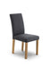 Santorini Dining Chairs – Set of 2 in Slate Grey Fabric - Luminex FurnitureChairsHAS102