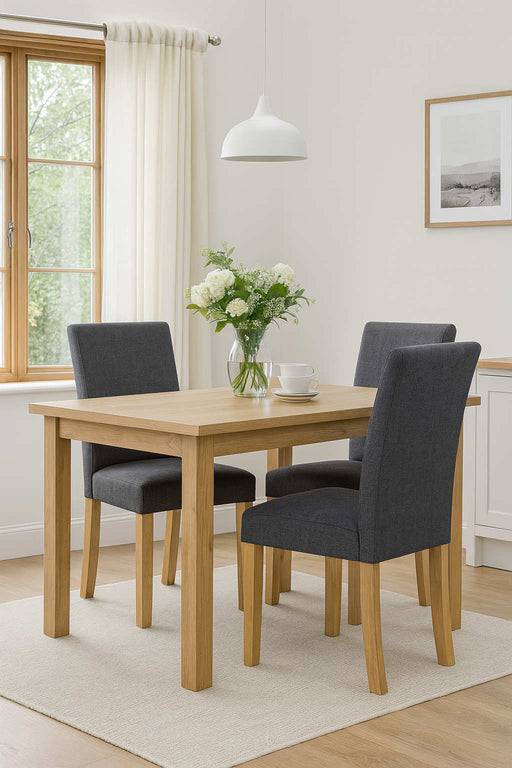 Santorini Dining Chairs – Set of 2 in Slate Grey Fabric - Luminex FurnitureChairsHAS102