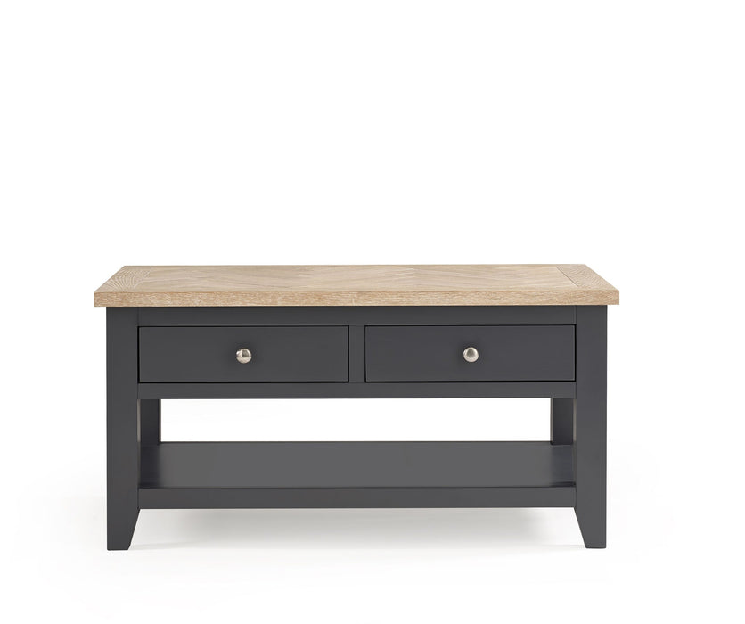 Savannah Dark Grey Coffee Table with Drawers - Luminex FurnitureCoffee TableBOR104