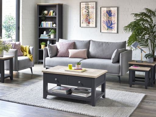 Savannah Dark Grey Coffee Table with Drawers - Luminex FurnitureCoffee TableBOR104