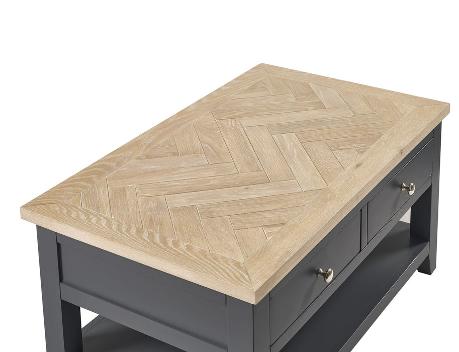 Savannah Dark Grey Coffee Table with Drawers - Luminex FurnitureCoffee TableBOR104