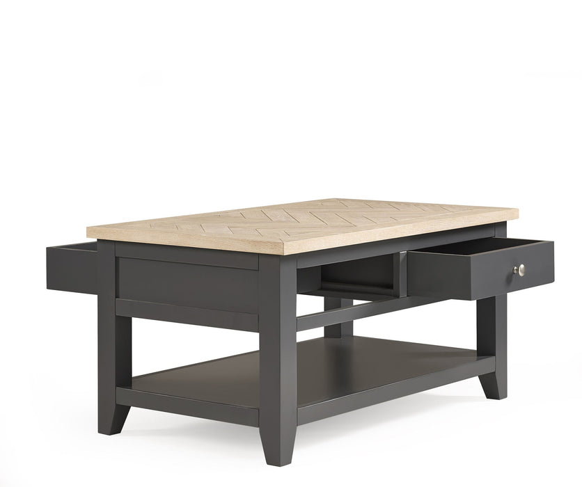 Savannah Dark Grey Coffee Table with Drawers - Luminex FurnitureCoffee TableBOR104