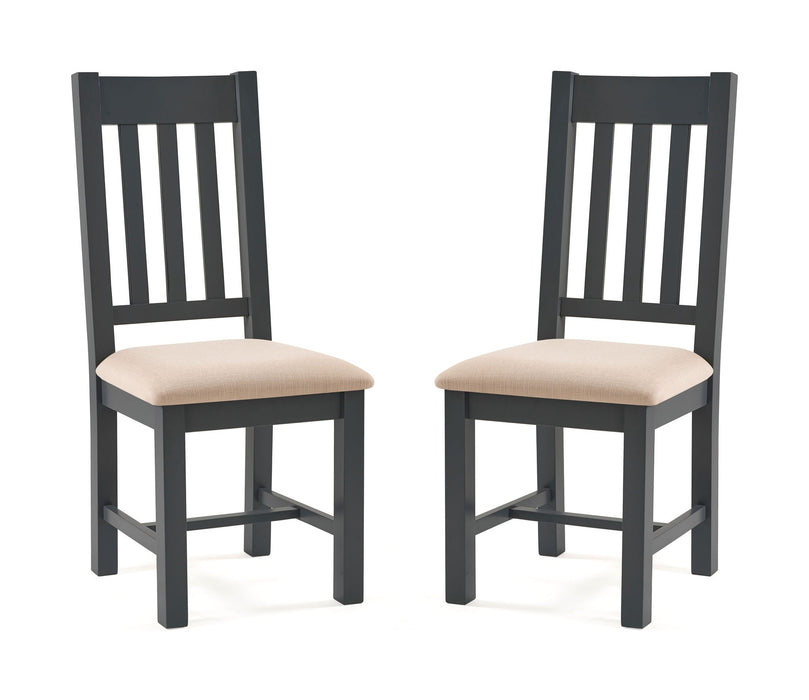 Savannah Dining Chairs – Set of 2 in Grey Finish - Luminex FurnitureChairsBOR103