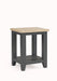 Savannah Lamp Table – Dark Grey | Rustic Parquet Design - Luminex FurnitureLamp TableBOR105