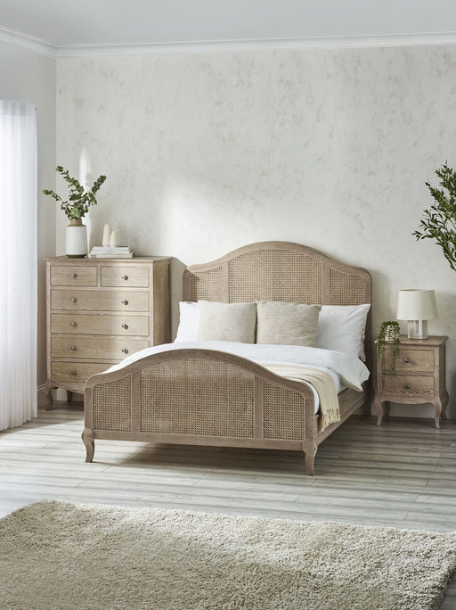 Savannah Rattan Bed - Light Oak - Luminex FurnitureWooden BedsFLE001