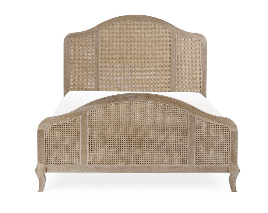 Savannah Rattan Bed - Light Oak - Luminex FurnitureWooden BedsFLE001