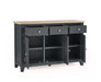 Savannah Sideboard – Dark Grey with Parquet Top - Luminex FurnitureSideboardBOR109