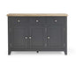 Savannah Sideboard – Dark Grey with Parquet Top - Luminex FurnitureSideboardBOR109