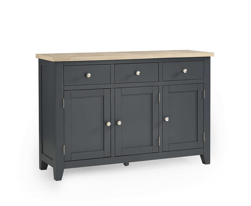 Savannah Sideboard – Dark Grey with Parquet Top - Luminex FurnitureSideboardBOR109