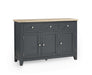 Savannah Sideboard – Dark Grey with Parquet Top - Luminex FurnitureSideboardBOR109