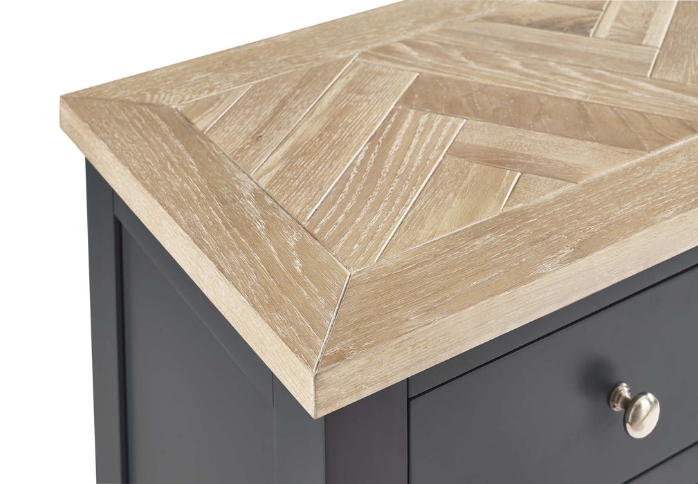 Savannah Sideboard – Dark Grey with Parquet Top - Luminex FurnitureSideboardBOR109