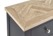 Savannah Sideboard – Dark Grey with Parquet Top - Luminex FurnitureSideboardBOR109