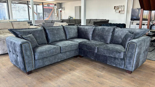 Savoy Black Large Corner Sofa – Faux Leather Design - Luminex FurnitureSofasserena_sofa_black_large_corner