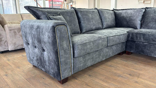 Savoy Black Large Corner Sofa – Faux Leather Design - Luminex FurnitureSofasserena_sofa_black_large_corner