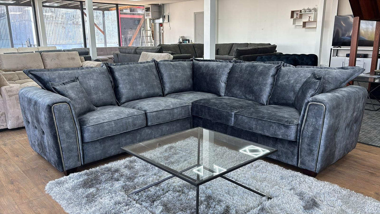 Savoy Black Large Corner Sofa – Faux Leather Design - Luminex FurnitureSofasserena_sofa_black_large_corner