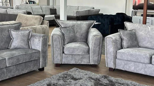 Savoy Grey Armchair – Faux Leather Design - Luminex FurnitureOccasional Chairsserena_sofa_grey_armchair