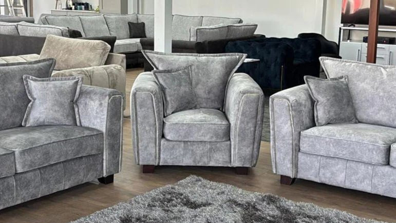 Savoy Grey Armchair – Faux Leather Design - Luminex FurnitureOccasional Chairsserena_sofa_grey_armchair