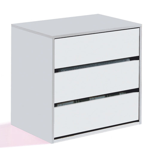 Selviano Alpine White 3 - Drawer Internal Storage Unit - Luminex FurnitureWardrobe2428