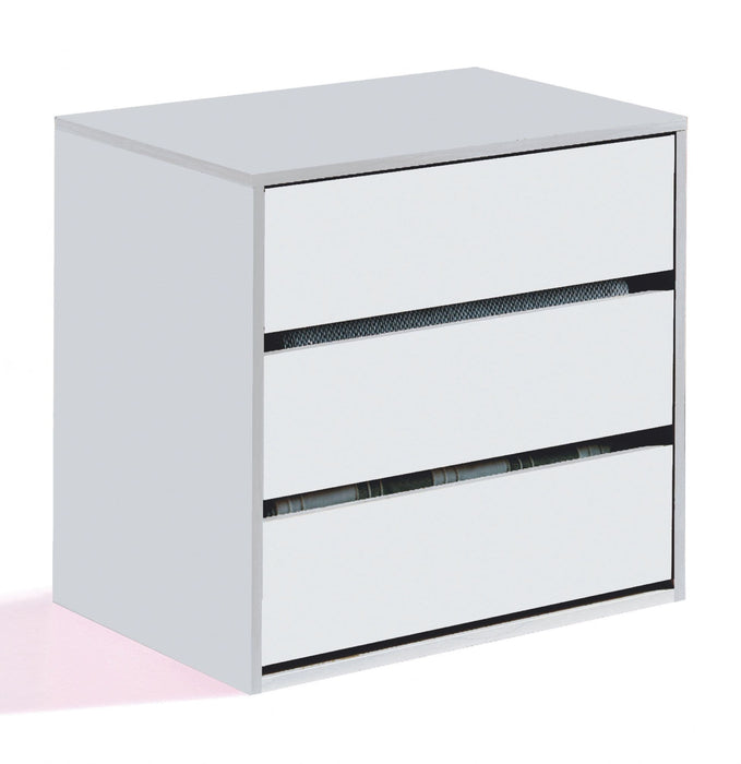Selviano Alpine White 3 - Drawer Internal Storage Unit - Luminex FurnitureWardrobe2428