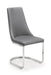 Seraphina Grey High Gloss Table & 6 Seraphina Cantilever Chairs - Luminex FurnitureDining SetCOM154