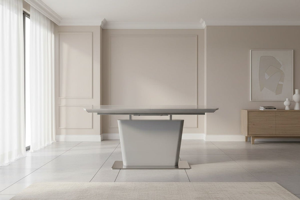 Seraphina High Gloss Extending Table - Grey - Luminex FurnitureDining TableCOM151