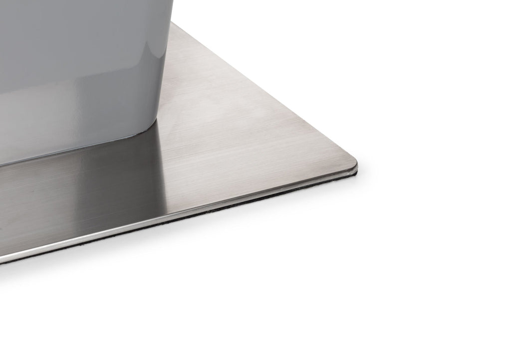 Seraphina High Gloss Extending Table - Grey - Luminex FurnitureDining TableCOM151