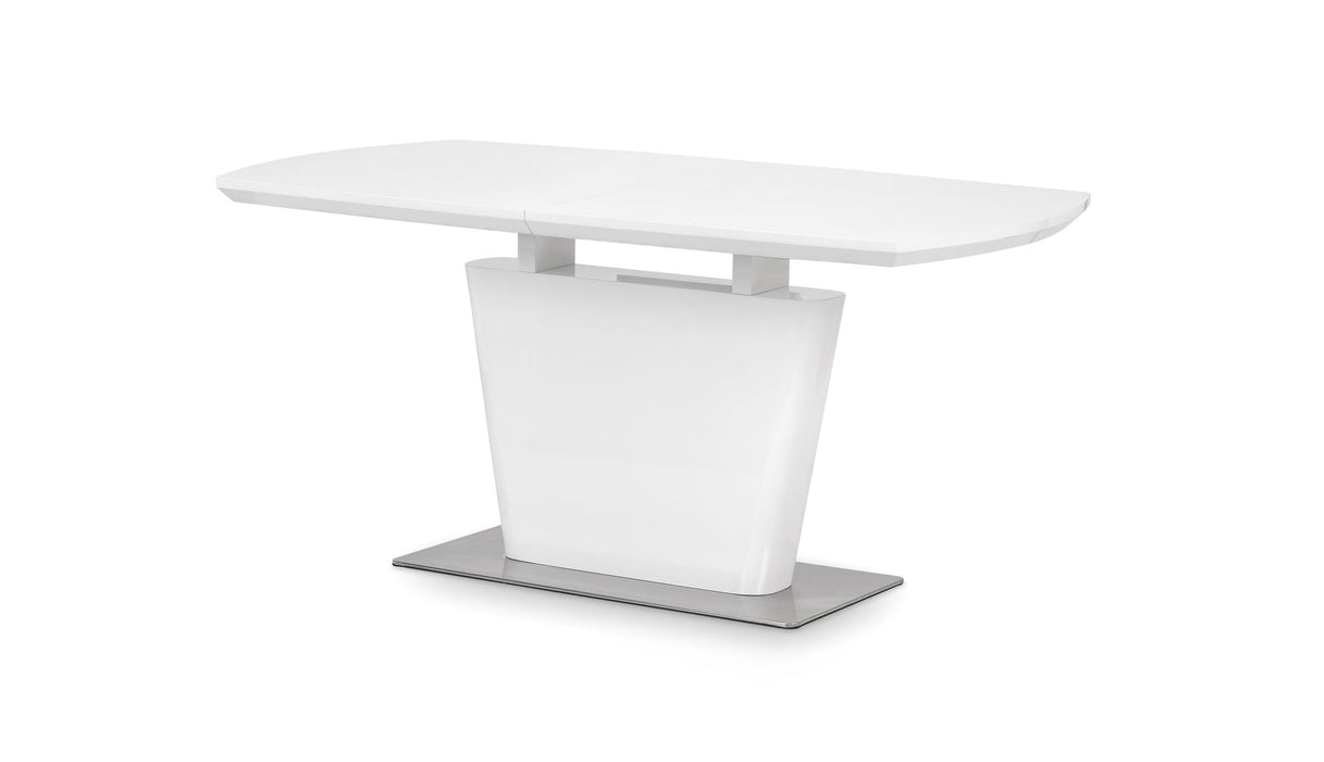 Seraphina High Gloss Extending Table - White - Luminex FurnitureDining TableCOM101