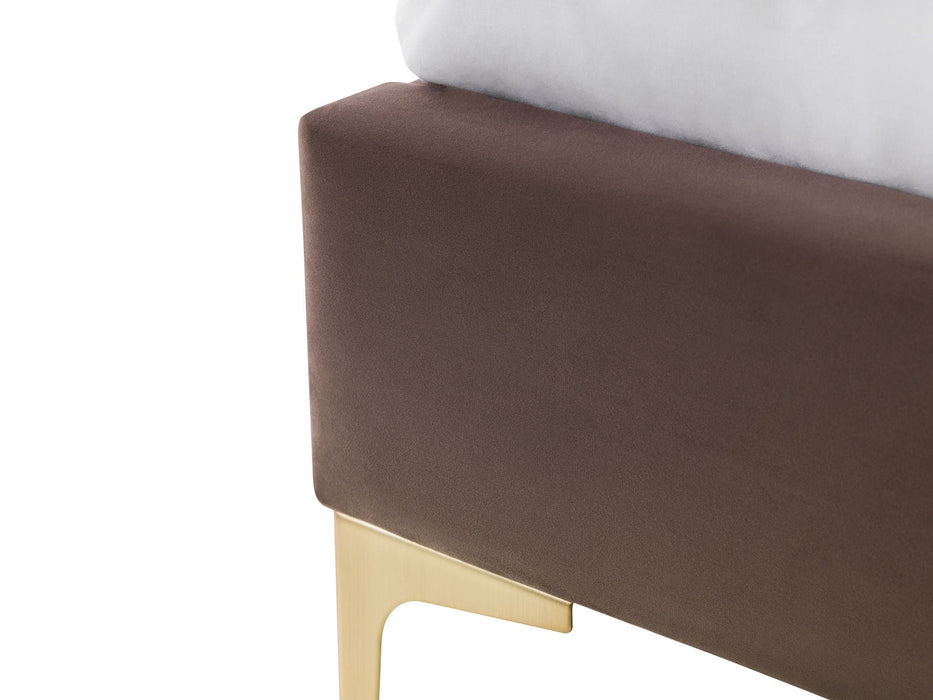 Seren Bed – Truffle Velvet - Luminex FurnitureFabric BedsDEC001