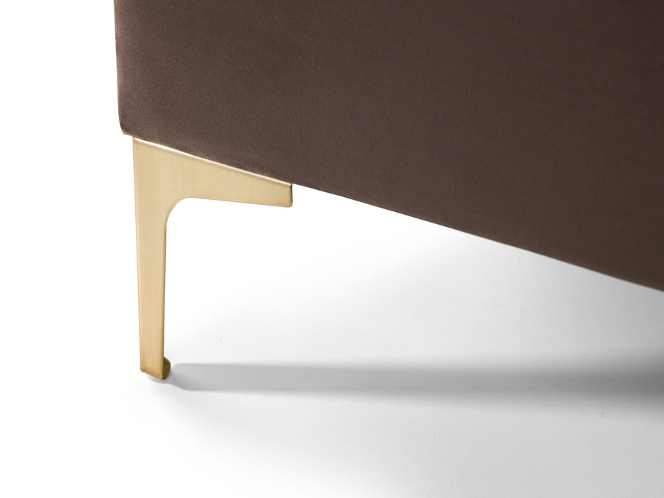 Seren Bed – Truffle Velvet - Luminex FurnitureFabric BedsDEC001