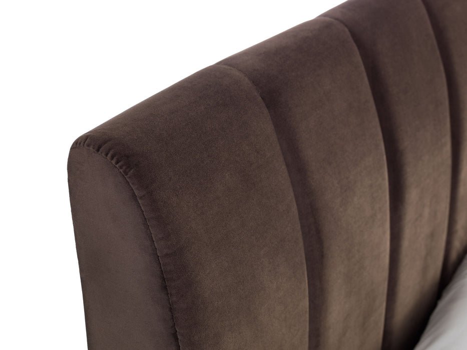 Seren Bed – Truffle Velvet - Luminex FurnitureFabric BedsDEC001