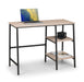 Serena Desk – Sonoma Oak & Black Metal Frame - Luminex FurnitureDeskTRI207