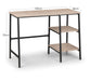 Serena Desk – Sonoma Oak & Black Metal Frame - Luminex FurnitureDeskTRI207