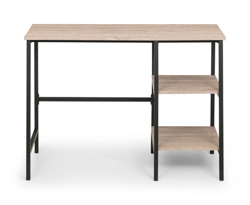 Serena Desk – Sonoma Oak & Black Metal Frame - Luminex FurnitureDeskTRI207