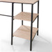 Serena Desk – Sonoma Oak & Black Metal Frame - Luminex FurnitureDeskTRI207