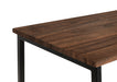 Serena Desk – Walnut Finish & Black Metal Frame - Luminex FurnitureDeskTRI507