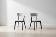 Set of 4 Emilia Grey & Black Dining Chairs - Luminex FurnitureChairsCAS153