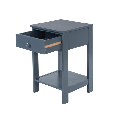Shaker Blue Bedside Table, 1 Drawer Petite Cabinet - LuminexFurnitureBedside TableBSB409