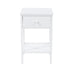 Shaker White Bedside Table Shaker, 1 Drawer Petite Cabinet - LuminexFurnitureBedside TableBS409