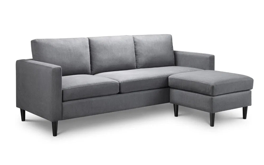 Sienna 3 Seater Sofa in Forge Grey - Versatile Corner & Ottoman - Luminex FurnitureSofasMAR501