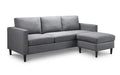 Sienna 3 Seater Sofa in Forge Grey - Versatile Corner & Ottoman - Luminex FurnitureSofasMAR501