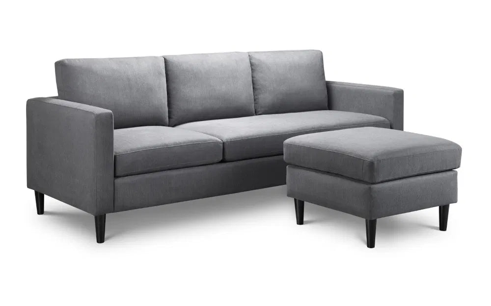 Sienna 3 Seater Sofa in Forge Grey - Versatile Corner & Ottoman - Luminex FurnitureSofasMAR501