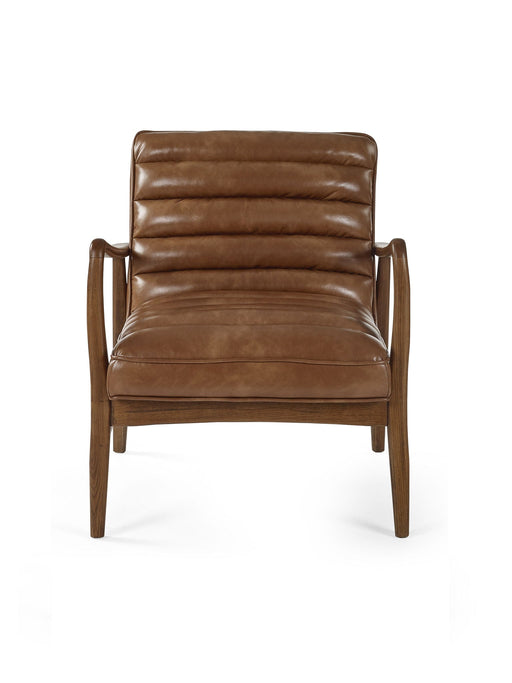 Sienna Accent Chair - Brown or Black Faux Leather - Luminex FurnitureOccasional ChairsMAR001