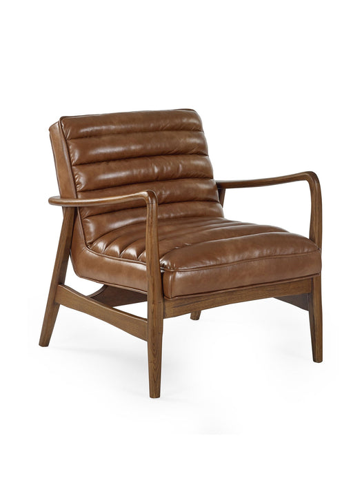 Sienna Accent Chair - Brown or Black Faux Leather - Luminex FurnitureOccasional ChairsMAR001