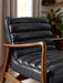 Sienna Accent Chair - Brown or Black Faux Leather - Luminex FurnitureOccasional ChairsMAR001